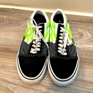 Neon flame vans 🔥